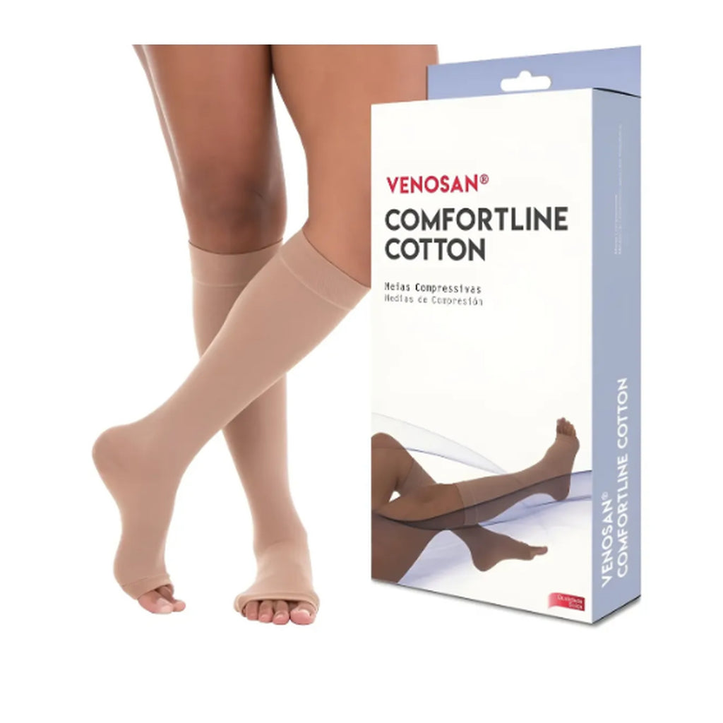 Meia Venosan Comfortline Cotton, 20-30 mmHg, 3/4 Panturrilha