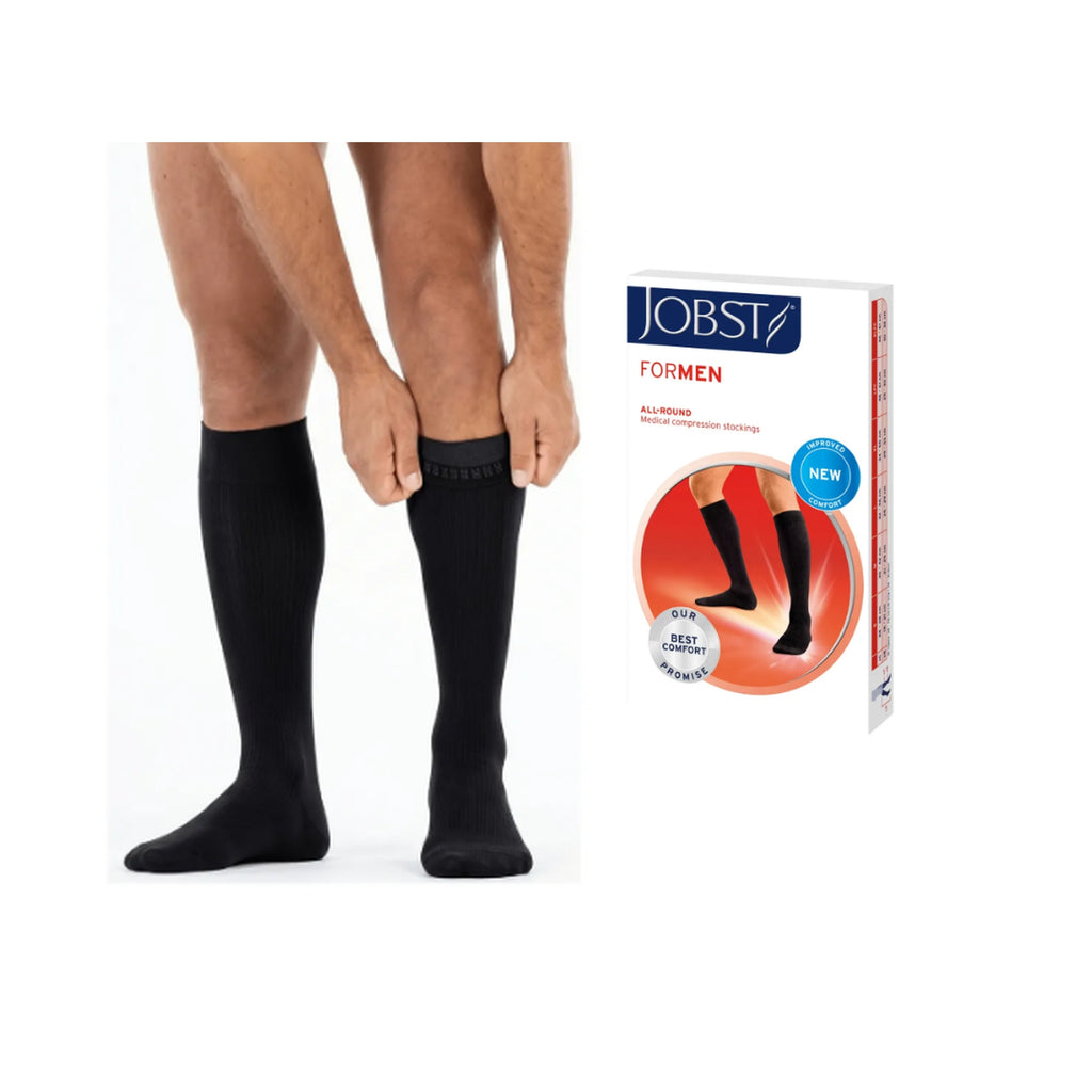 Meia Jobst For Men 20-30 mmHg, 3/4 Panturrilha