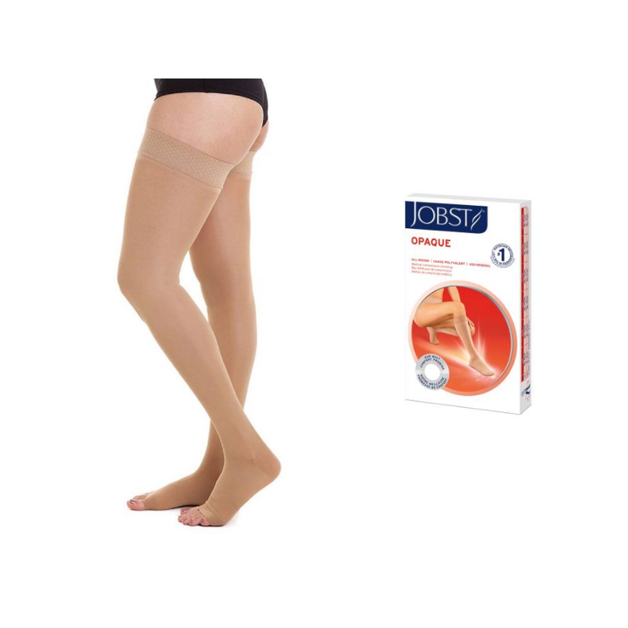 Meia Jobst Opaque 20-30 mmHg, 7/8 Meia Coxa