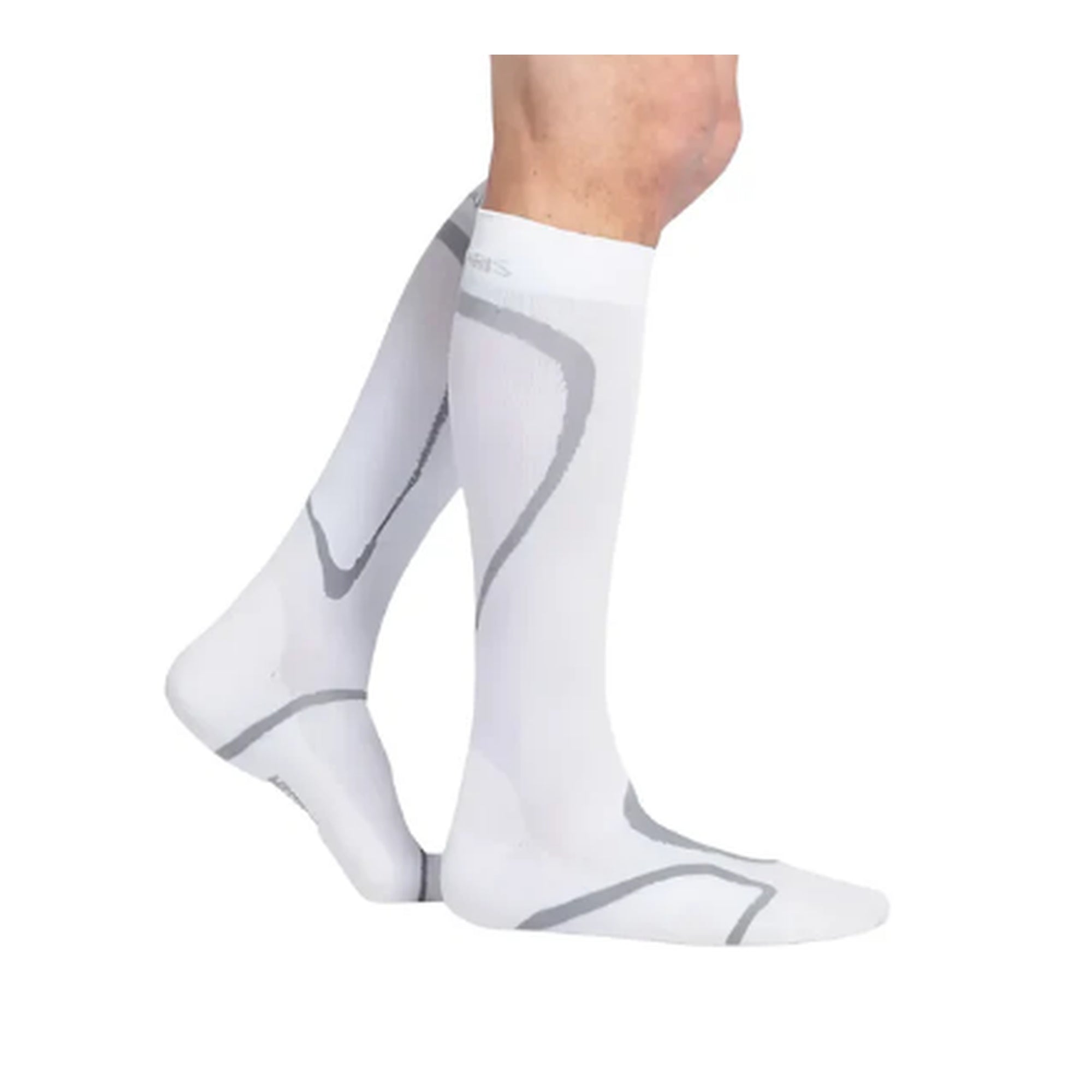 Meia Sigvaris Performance, 20-30 mmHg, Cor: Branco
