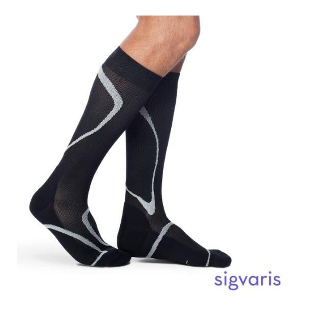 Meia Sigvaris Performance, 20-30 mmHg, Cor: Preto